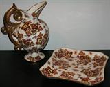 Boch Frere of La Louviere, Belgium 11" Tray and 12" Pitcher