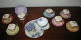 Vera Rose Hand Painted Demitasse Cup And Saucer with Snack Tray Set