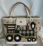 Collins of Texas Locomotive Jeweled hand bag