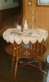 Sprage & Carlton Maple 2-Tier Round Lamp Table