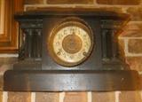 Ingraham Black Mantel Clock