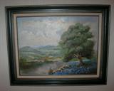Texas Land Scape Oil on Canvas