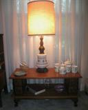 Oak Antique Machine Drawers used to create a unique coffee table 