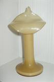 Czechslovaia Opaque Amber Cased Glass Jack-in-the-pulpit Vase