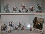 Collection of Norman Rockwell Mugs & Plates