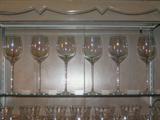 Joseph Riedel Irredescent bowl Bordeau wine Stems set of 6 