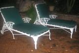 Side View of Chaise Lounges
