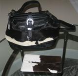 Silby's of Texas Cowhide Leather Hand Bag & A Nice Cowhide Wallet
