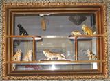 One of Seven Mid-Century Mirrored Shadow Box What-Not shelf