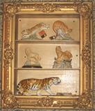 One of Seven Mid-Century Shadow Box What-Not shelf without Mirror