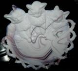 Westmoreland Purple Slag C3 Kitten plate