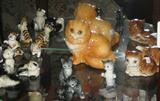 A collection of Goebel Cat Figurines
