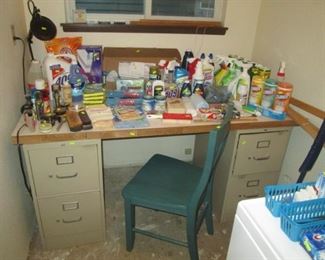 Laundry Room:  Tons of Cleaning Stuff & Bath Stuff