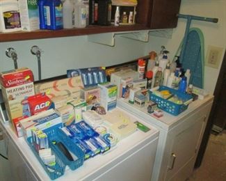 Laundry Room:  Tons of Cleaning Stuff & Bath Stuff