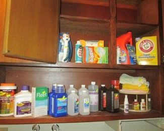 Laundry Room:  Tons of Cleaning Stuff & Bath Stuff