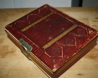 Cool Antique Photo Album filled with photographs including 14 Tin Types