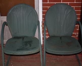 Pair of vintage metal lawn Chairs great condition