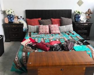 Hand woven silk king size bedspread!  A must see!