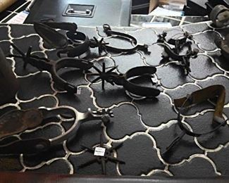 antique western spurs