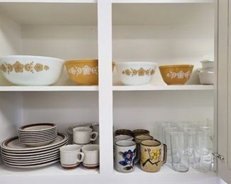 Pyrex Golden Butterfly