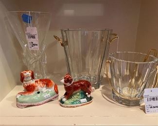 Baccarat and Staffordshire (buy on PoofSale.com - ask about shipping)