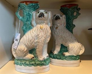Staffordshire Dog Spill Vases (buy on PoofSale.com)