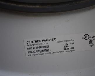 Beautiful Stacking Samsung Washer and Dryer, like brand new