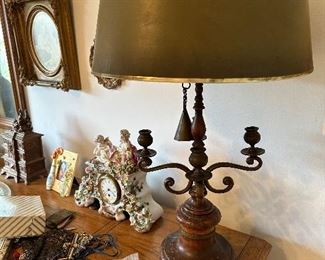 Iron & Wood Table Lamp