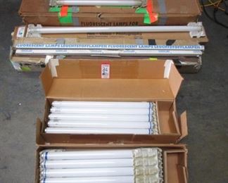 5 BOXES FLUOURESCENT TUBE LIGHTS NOS