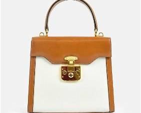 GUCCI Vintage Leather Kelly Top Handle Satchel Shoulder Bag