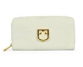FURLA Zip Around Wallet in Belvedere Chalk