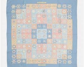 HERMES Carre90 Feux De Lhiver Winter Fire Snowflake Silk Scarf