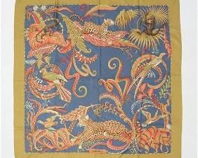 SALVATORE FERRAGAMO Jungle Silk Scarf