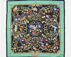 HERMES Pierres d Orient Et d Occident Silk Scarf