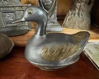 CHINESE PEWTER BOX. REPUBLIC PERIOD.