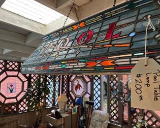 Awesome Stained Glass Pool Table Lamp!