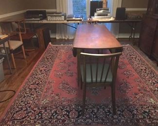 Dropleaf table 6' x 2' closed 6' x 42"open