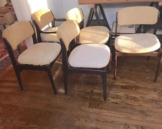 set of 6 Benny Linden Rosewood dining chairs need recover