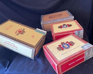 4 Cigar Boxes