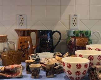 Decorative Pitchers And Bowls Plus More