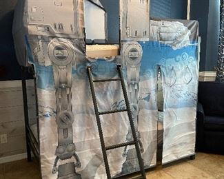 Bottom Level Garages 
Star Wars Double Twin bed set 
2 New Twin mattresses. 
Disassembled and ready for travel 