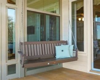 Main Level/Porch
Teak swing 