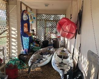 Bottom Level/Garage
Kayaks, water sports floats 