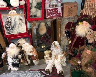 Santa Clause in rocking chair on right