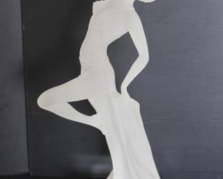 1987 Crystallus Frosted Lucite Women Statue