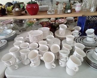 Huge Set of White Dinnerware
