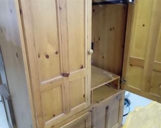 Huge Pine Entertainment Center