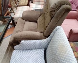 Brown recliner