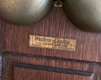 Western Electric Company wooden phone 
