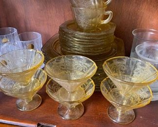 Yellow Carnival dishes 